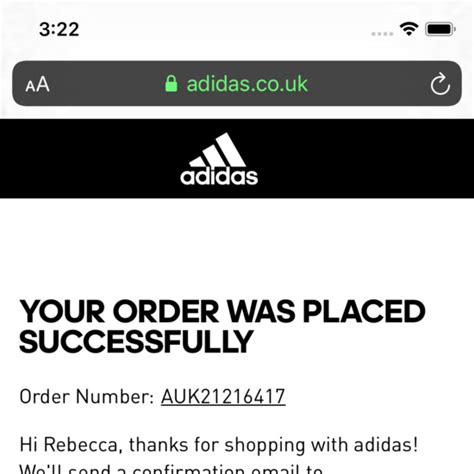 Adidas orders not found